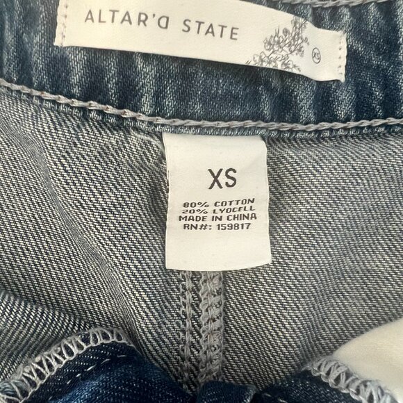 Altered State Ruffle hem Denim Mini Skort | Size Small | Flirty Cute - Picture 4 of 8